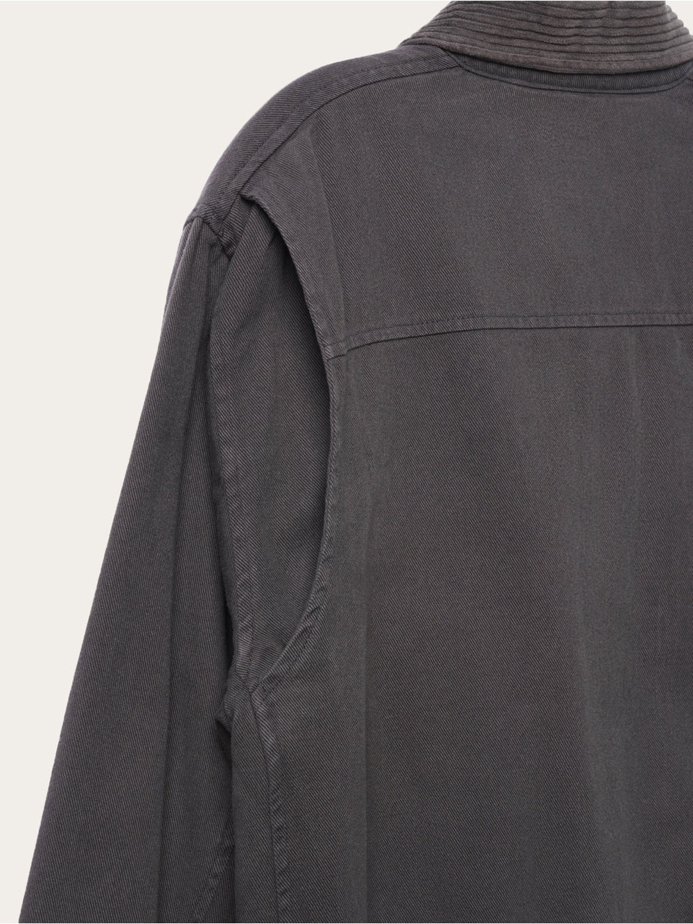 Junk Food Clothing Denim Corded Collar Aviator Jacket Vintage Black NWOT Small S - Picture 2 of 10